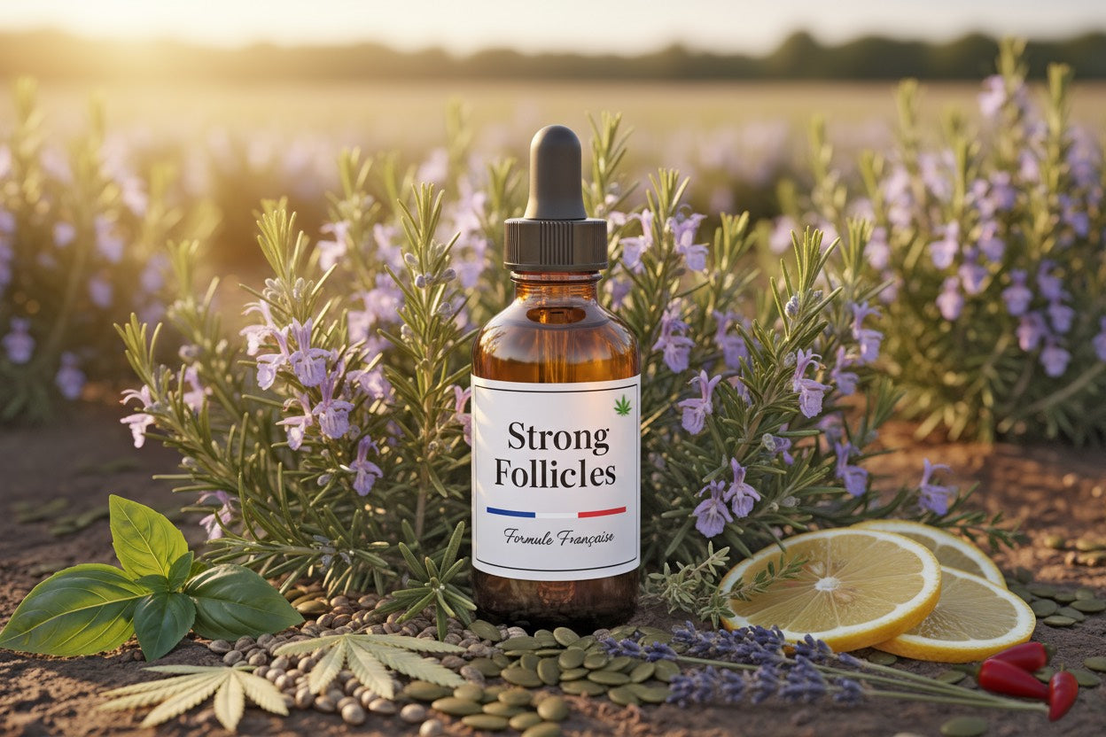 Essential Oil Formula supporting hair growth