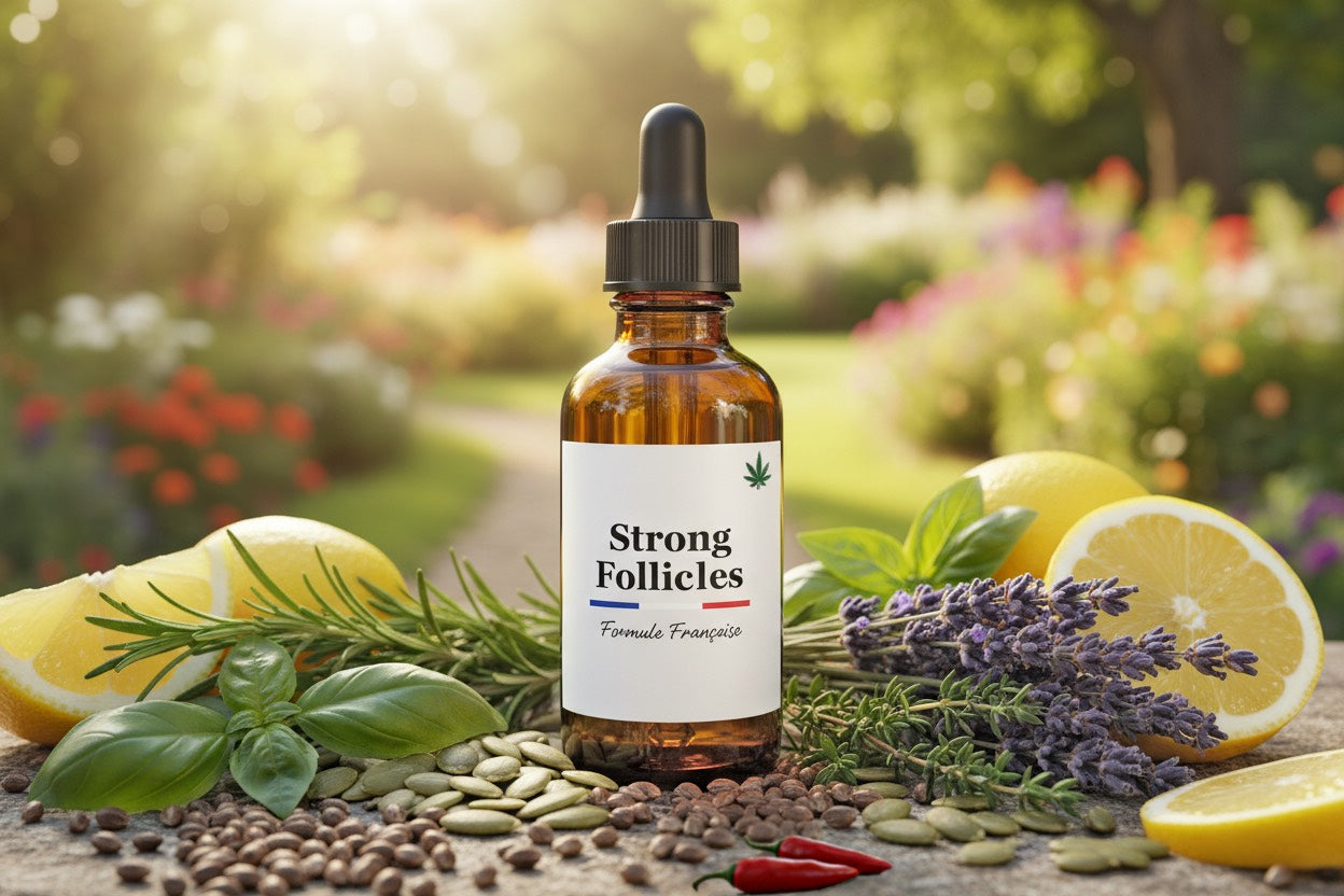 Essential Oil Formula supporting hair growth